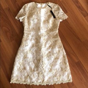 Elie Tahari White Lace Dress